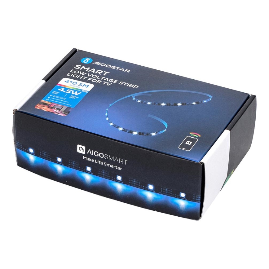Aigostar - LED RGB Pametna prigušiva traka 4x0,5m LED/4,5W/5V Wi-Fi + daljinski upravljač