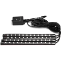 Aigostar - LED RGB podesive trake za automobil LED/4,5W/5V + daljinski upravljač