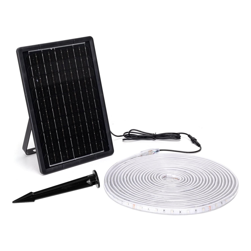 Aigostar - LED RGB Prigušiva solarna traka LED/10W/3,2V 10 m IP65 8000 mAh + daljinski upravljač