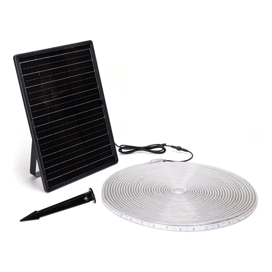Aigostar - LED RGB Prigušiva solarna traka LED/20W/3,2V 20 m IP65 20000 mAh + daljinski upravljač
