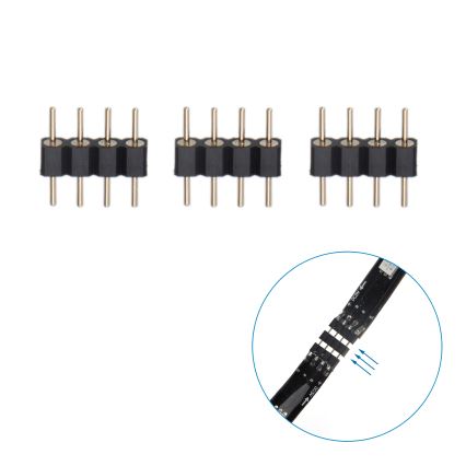 Aigostar - LED RGB Pametna prigušiva traka 4x0,5m LED/4,5W/5V Wi-Fi + daljinski upravljač