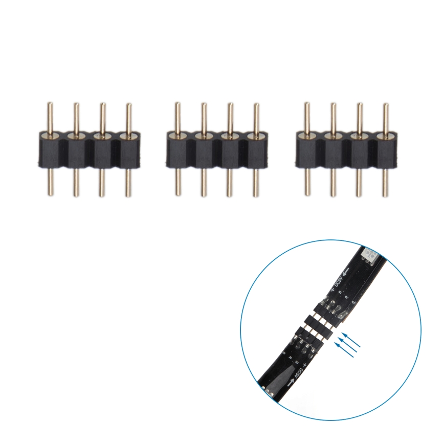Aigostar - LED RGB Pametna prigušiva traka 4x0,5m LED/4,5W/5V Wi-Fi + daljinski upravljač