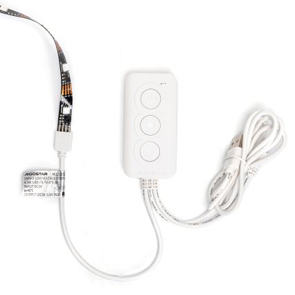 Aigostar - LED RGB Pametna prigušiva traka 4x0,5m LED/4,5W/5V Wi-Fi + daljinski upravljač