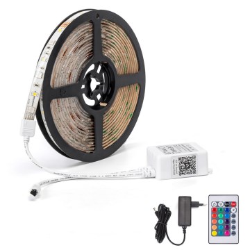 Aigostar - LED RGB prigušivačka traka 6,5m LED/16,5W/12/230V 3000K Wi-Fi