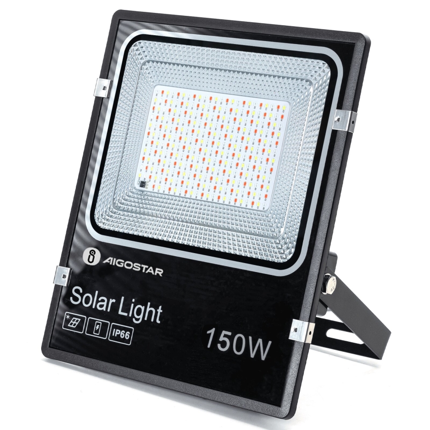 Aigostar - LED RGB Prigušivi solarni reflektor LED/150W/3,2V IP66 12000 mAh + daljinski upravljač