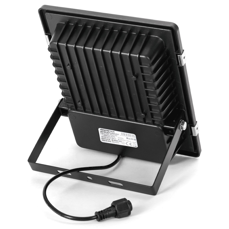 Aigostar - LED RGB Prigušivi solarni reflektor LED/50W/3,2V IP66 4000 mAh + daljinski upravljač