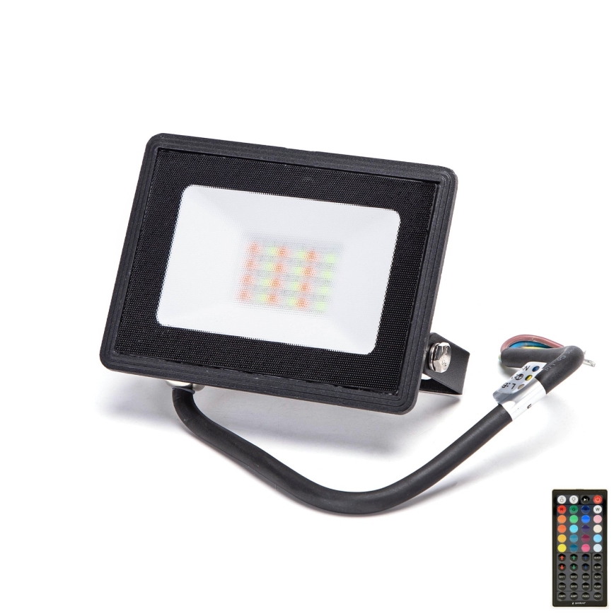 Aigostar - LED RGB reflektor LED/20W/230V IP65 + daljinski upravljač