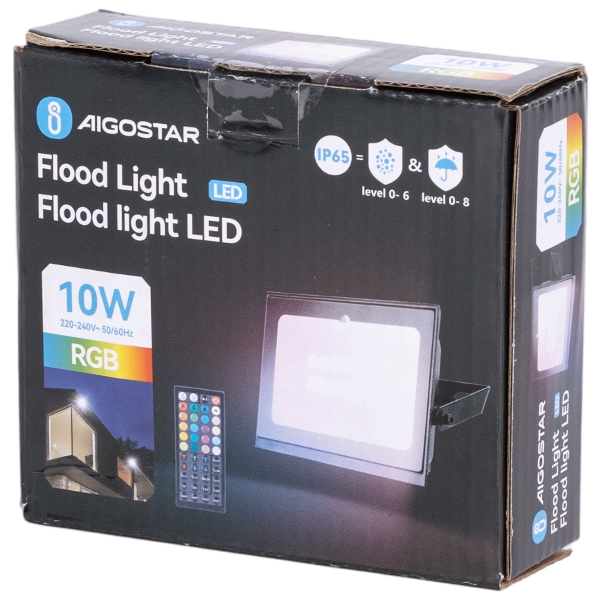 Aigostar - LED RGB reflektor s prigušivanjem LED/20W/230V IP65 + daljinski upravljač