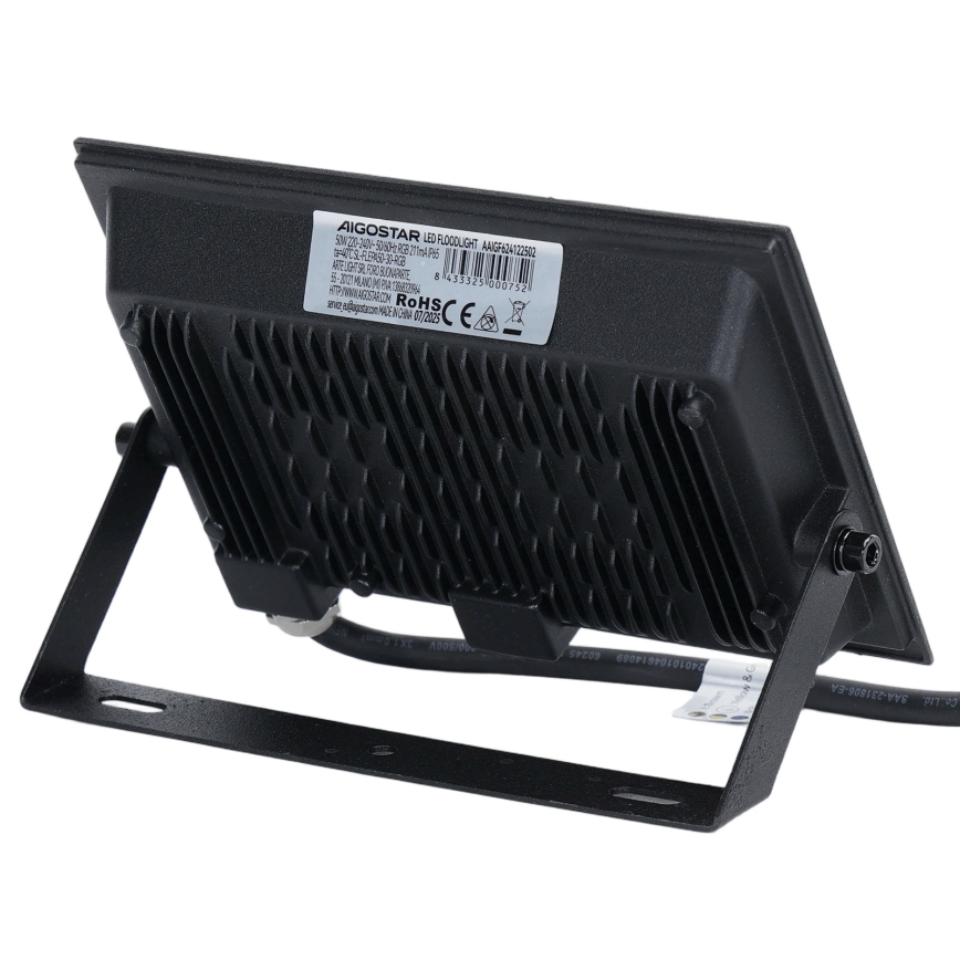 Aigostar - LED RGB reflektor s mogućnošću prigušivanja LED/50W/230V IP65 + daljinski upravljač