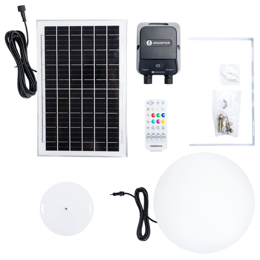 Aigostar - LED RGBW prigušiva vanjska svjetiljka MESH LED/35W/3,7V 4000mAh 2700-6500K IP65 pr. 30 cm + daljinski upravljač