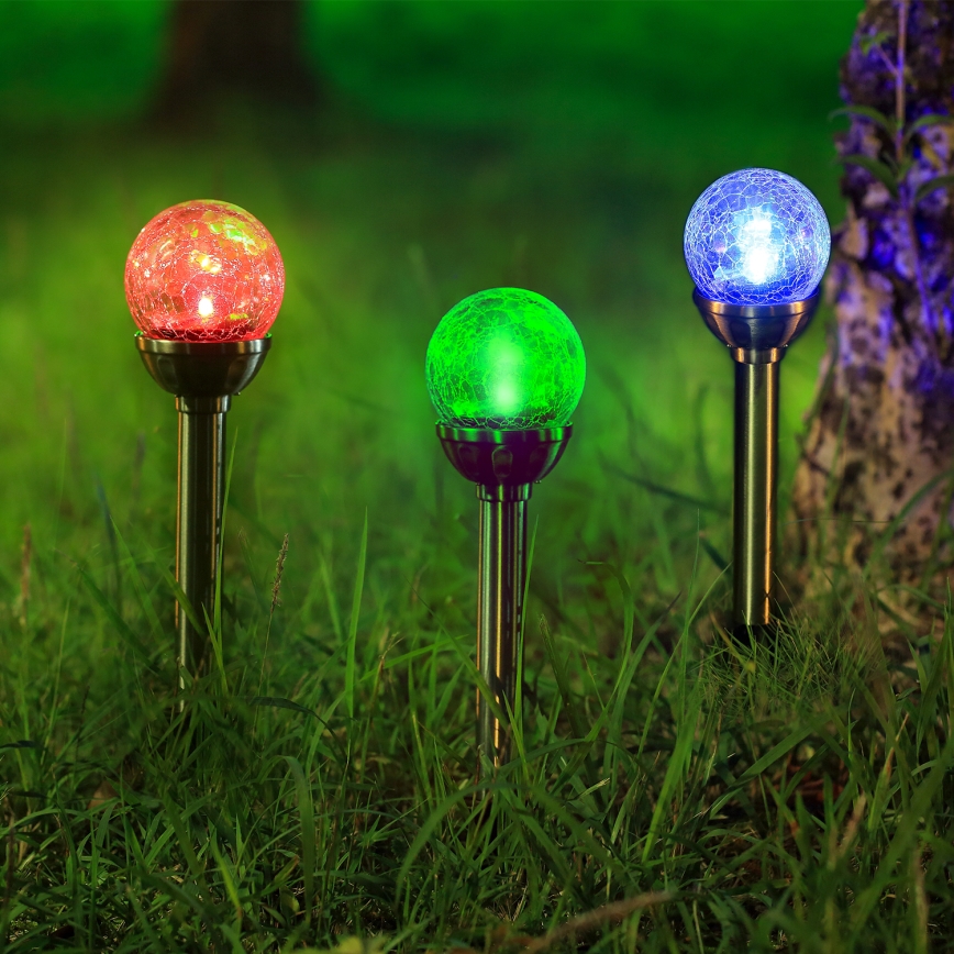Aigostar - LED RGB solarna svjetiljka LED/0,08W/2V IP44 200 mAh