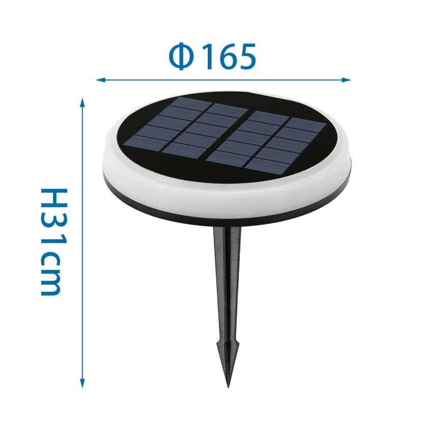 Aigostar - LED RGB solarna svjetiljka LED/0,6W/3,7V IP65