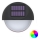 Aigostar - LED RGB Solarna zidna svjetiljka LED/1W/1,2V crna IP44 200 mAh