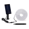 Aigostar - LED RGB solarni trak s prigušivanjem LED/1,6W/3,2V 3+2m IP65 1800 mAh + daljinski upravljač