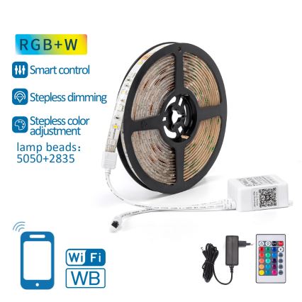 Aigostar - LED RGB prigušivačka traka 6,5m LED/16,5W/12/230V 3000K Wi-Fi
