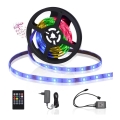Aigostar - LED RGB vanjska traka za osvjetljenje s mogućnošću prigušivanja 3m LED/24W/12/230V IP65 + daljinski upravljač