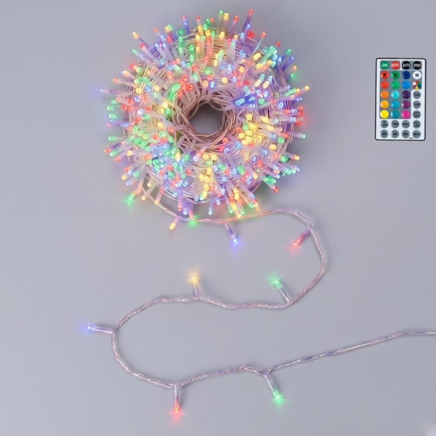 Aigostar - LED RGB vanjski božićni niz 50xLED/7 funkcija 4xAA 5,3m IP44 višebojno + daljinski upravljač