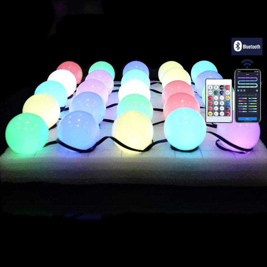 Aigostar - LED RGBIC Dekorativni svjetlosni lanac 25xLED/5W/USB 10 m višebojan