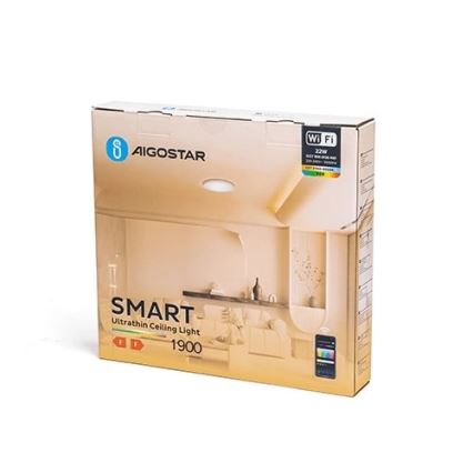 Aigostar - LED RGBW Prigušiva stropna svjetiljka LED/22W/230V 2700-6500K Wi-Fi