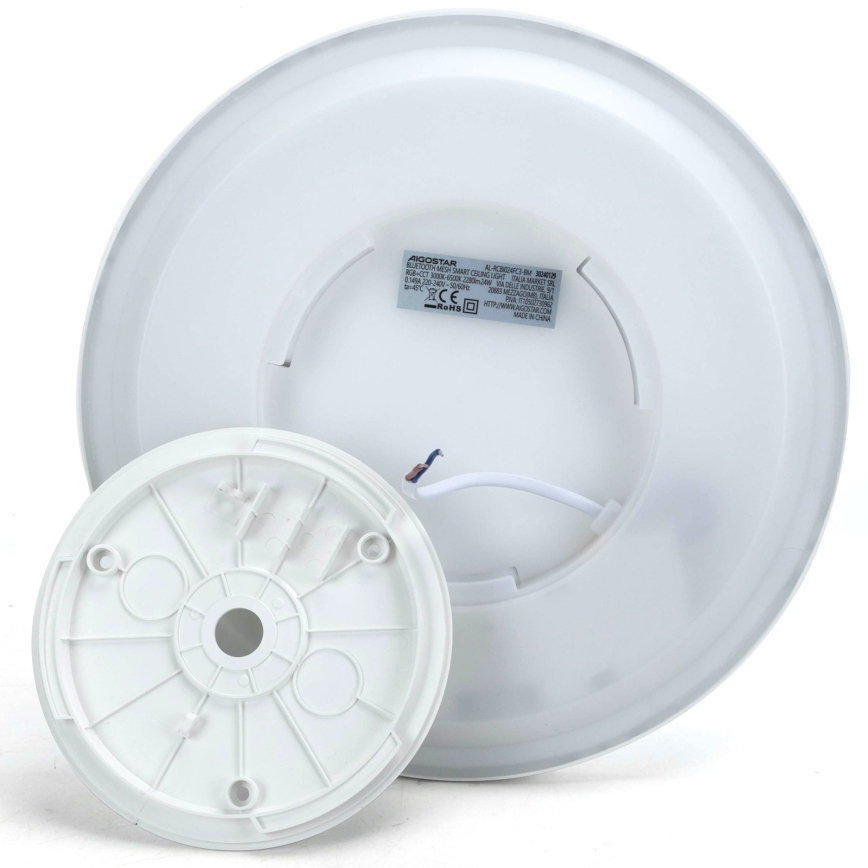 Aigostar - LED RGBW Prigušiva stropna svjetiljka MESH LED/24W/230V 3000-6500K bijela + daljinski upravljač