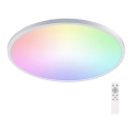 Aigostar - LED RGBW Prigušiva stropna svjetiljka za kupaonicu LED/24W/230V 3000-6500K pr. 42 cm IP44 + daljinski upravljač
