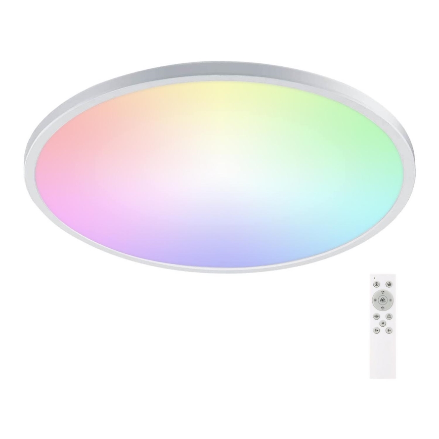 Aigostar - LED RGBW Prigušiva stropna svjetiljka za kupaonicu LED/24W/230V 3000-6500K pr. 42 cm IP44 + daljinski upravljač