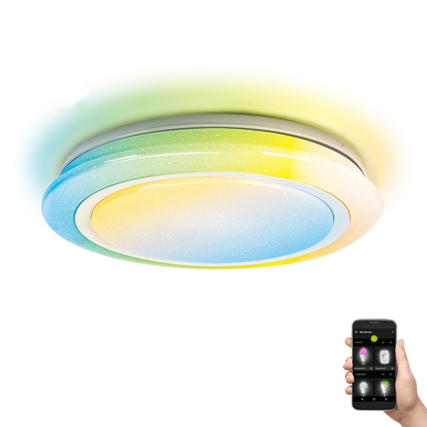 Aigostar - LED RGBW Prigušiva svjetiljka za kupaonicu LED/27W/230V 40 cm Wi-Fi IP44