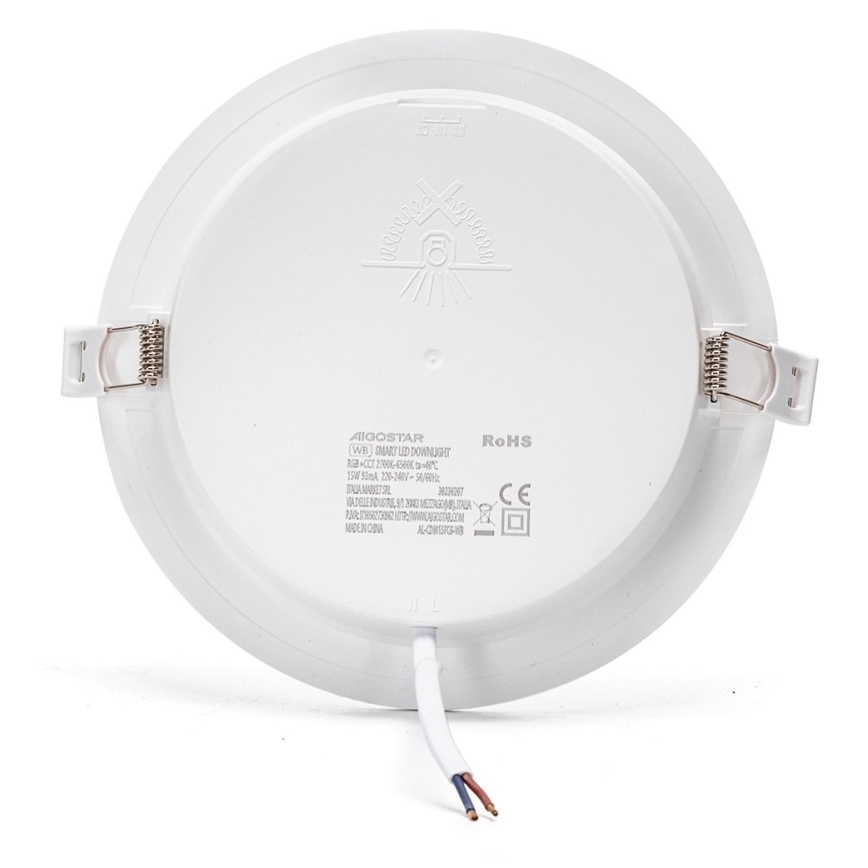 Aigostar - LED RGBW Prigušiva ugradbena svjetiljka LED/15W/230V 2700-6500K pr. 17,5 cm Wi-Fi