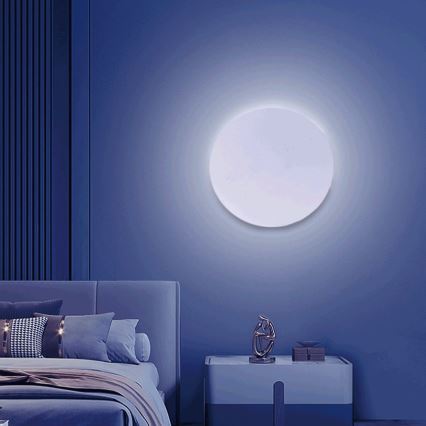 Aigostar - LED RGBW Prigušiva zidna svjetiljka MESH Smart LED/12W/230V 2700-6500K bijela + daljinski upravljač
