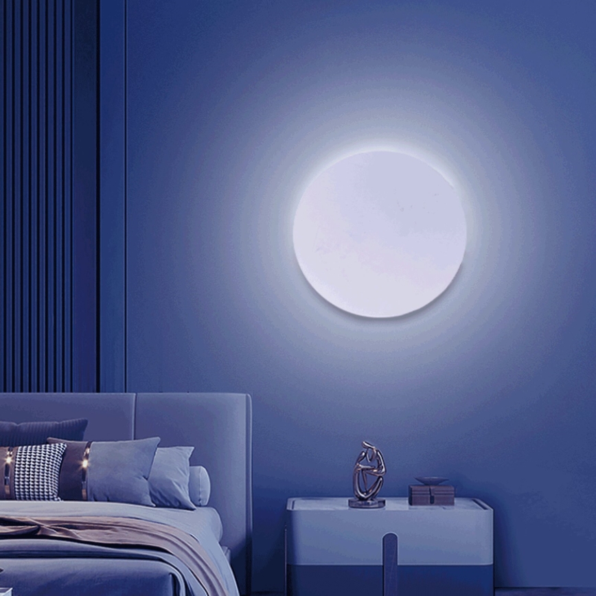 Aigostar - LED RGBW Prigušiva zidna svjetiljka MESH Smart LED/12W/230V 2700-6500K bijela + daljinski upravljač