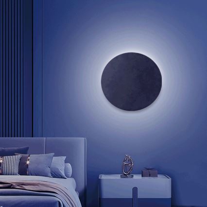 Aigostar - LED RGBW Prigušiva zidna svjetiljka MESH Smart LED/12W/230V 2700-6500K crna + daljinski upravljač