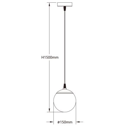 Aigostar - LED RGBW Prigušivi luster na sajli MESH LED/8W/230V 2700-6500K bijela + daljinski upravljač