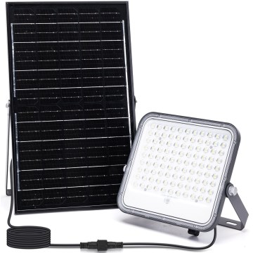 Aigostar - LED RGBW Prigušivi solarni reflektor LED/150W/3,4V IP66 + daljinski upravljač