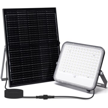 Aigostar - LED RGBW Prigušivi solarni reflektor LED/200W/3,4V IP66 + daljinski upravljač