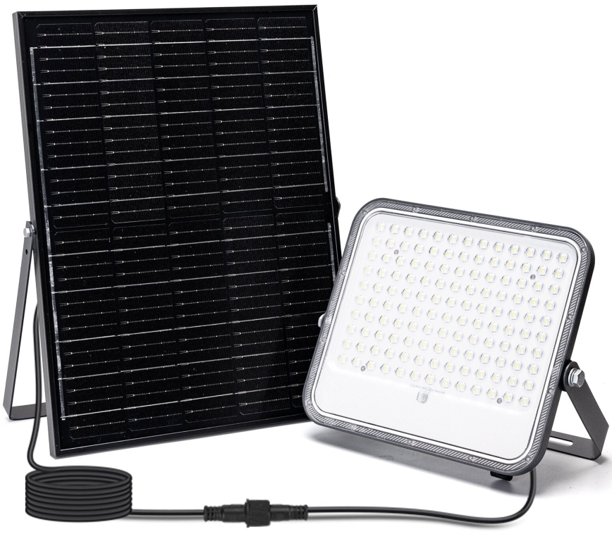 Aigostar - LED RGBW Prigušivi solarni reflektor LED/200W/3,4V IP66 + daljinski upravljač