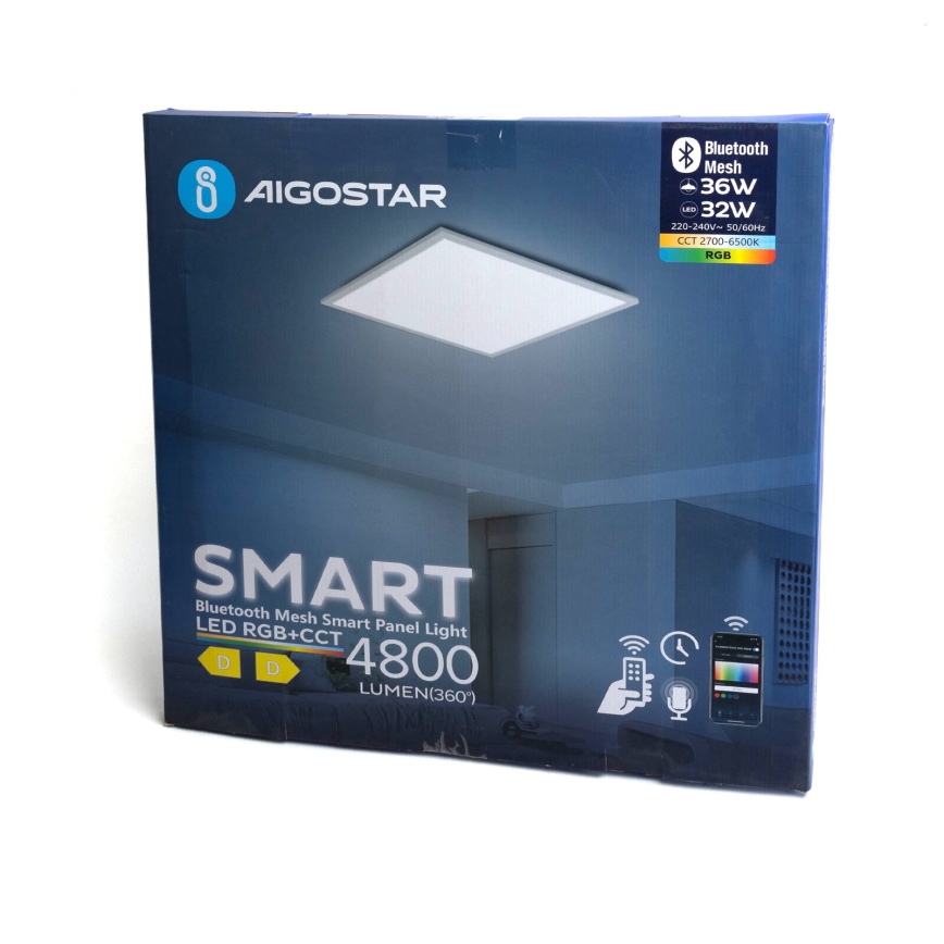 Aigostar - LED RGBW Prigušivi ugradbeni panel MESH LED/36W/230V 60x60 cm