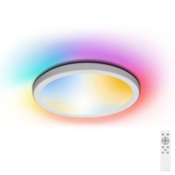 Aigostar - LED RGBW prigušivo stropno svjetlo za kupaonicu LED/18W/230V 3000-6500K promjer 30 cm IP44 + daljinski upravljač