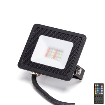 Aigostar - LED RGBW reflektor s mogućnošću prigušivanja LED/10W/230V IP65 + daljinski upravljač