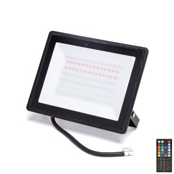 Aigostar - LED RGBW reflektor s mogućnošću prigušivanja LED/50W/230V IP65 + daljinsko upravljanje