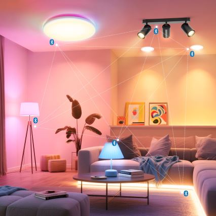 Aigostar - LED RGBW prigušivo ugradbeno spot svjetlo MESH 3xLED/4,9W/230V 2700-6500K bijelo + daljinski upravljač