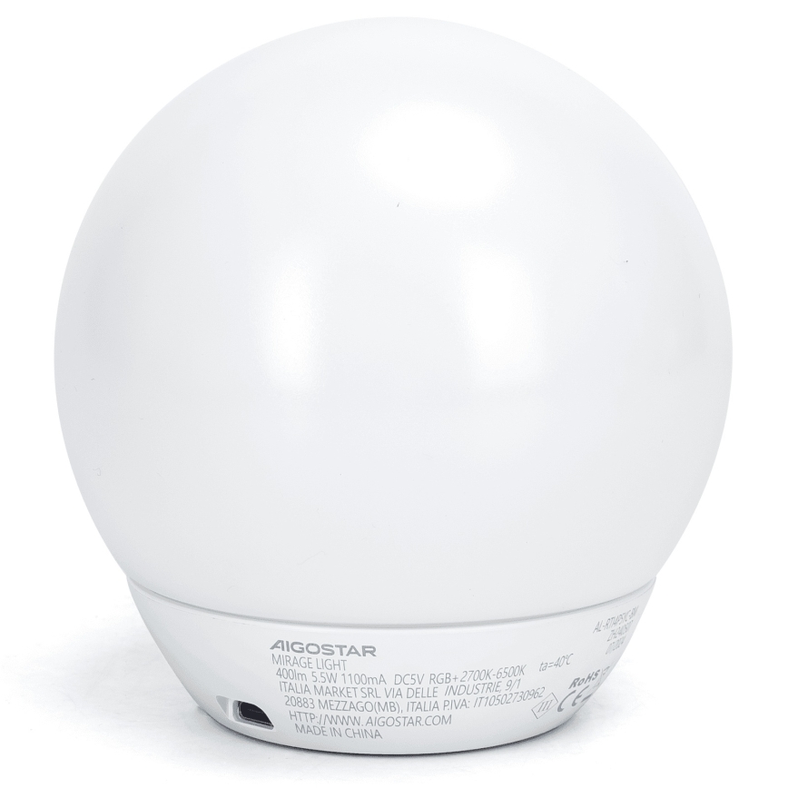 Aigostar - LED RGBW stolna svjetiljka s prigušivanjem LED/5,5W/5V Wi-Fi + daljinsko upravljanje