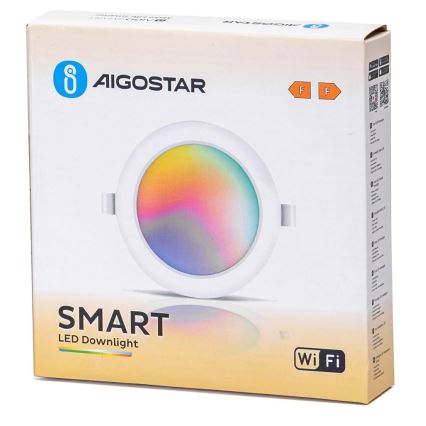 Aigostar - LED RGBW Ugradivo stropno svjetlo s prigušivanjem LED/9W/230V 2700-6500K promjer 14,5 cm Wi-Fi