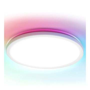 Aigostar - LED RGBW stropna svjetiljka s prigušivanjem MESH LED/24W/230V 3000-6500K bijela + daljinski upravljač