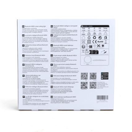 Aigostar - LED RGBW stropna svjetiljka s prigušivanjem MESH LED/24W/230V 3000-6500K bijela + daljinski upravljač