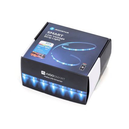 Aigostar - LED RGBW prigušivačka traka LED/18W/12V 2x5 m Wi-Fi