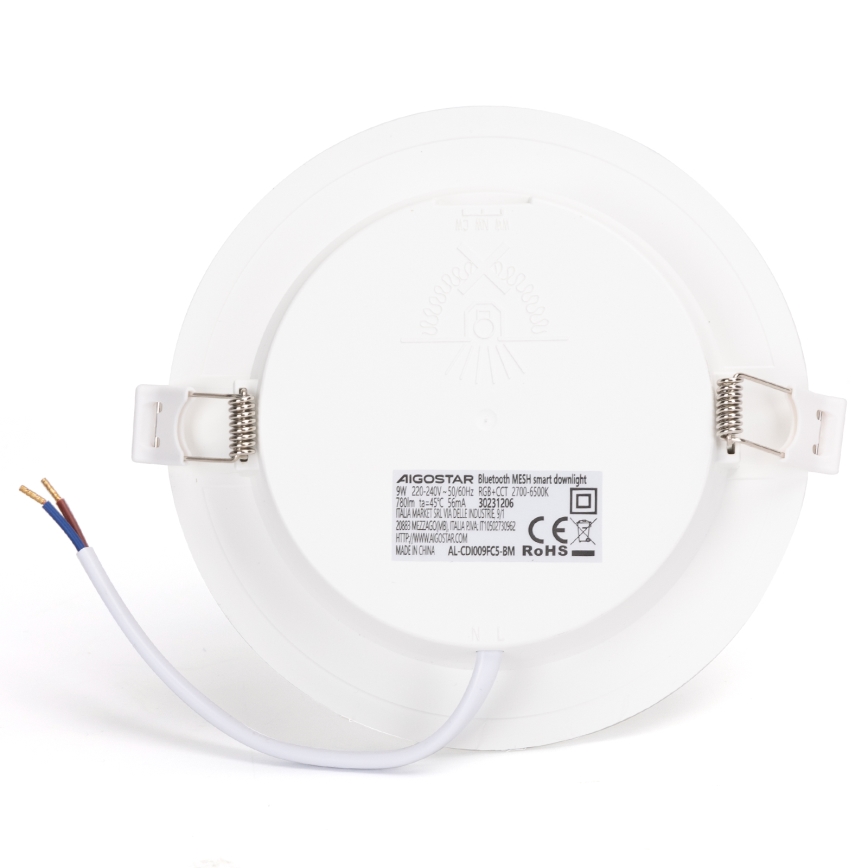 Aigostar - LED RGBW Prigušiva ugradbena svjetiljka za kupaonicu MESH Smart LED/9W/230V 2700-6500K IP44