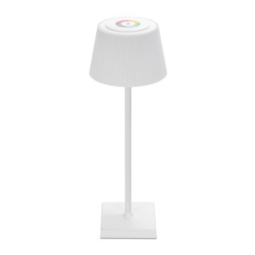 Aigostar - LED RGBW Vanjska prigušiva punjiva stolna lampa LED/4W/5V 3600mAh bijela IP54