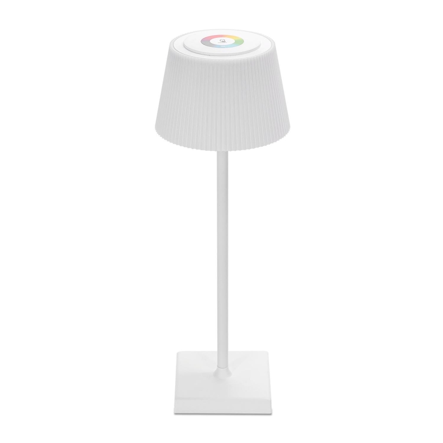 Aigostar - LED RGBW Vanjska prigušiva punjiva stolna lampa LED/4W/5V 3600mAh bijela IP54