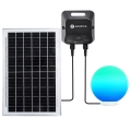 Aigostar - LED RGBW vanjska svjetiljka s mogućnošću prigušivanja MESH LED/35W/3,7V 4000mAh 2700-6500K IP65 Ø 50 cm + daljinski upravljač