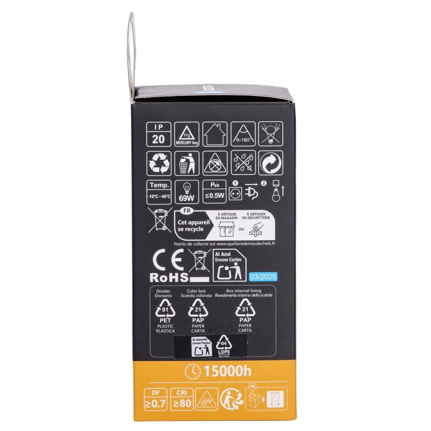 Aigostar - LED RGBW prigušivačka žarulja A60 E27/10W/230V 3000K + daljinski upravljač